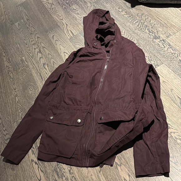 Joe fresh burgundy light jacket Sz Small - Picture 12 of 14